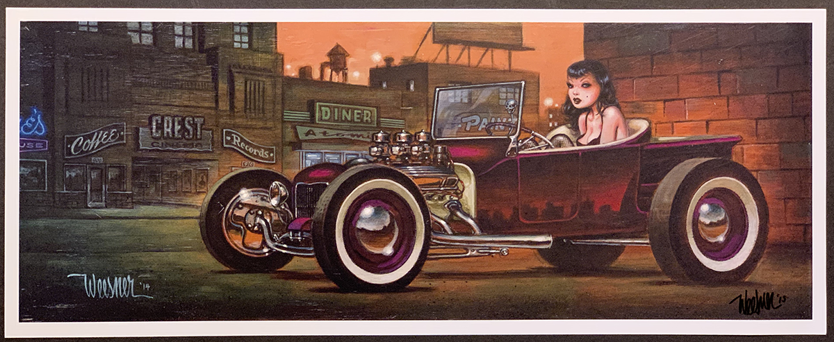 Weesner After Hours Signed Hotrod Art Print — PosterPop.com